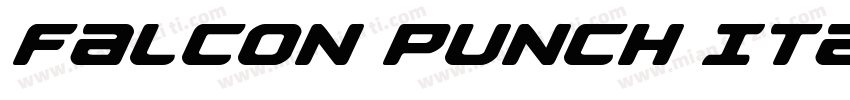 Falcon Punch Italic字体转换